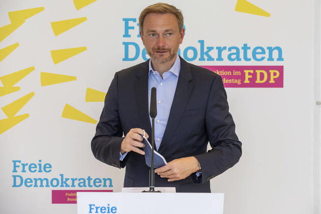 Berlin, press conference FDP parliamentary group