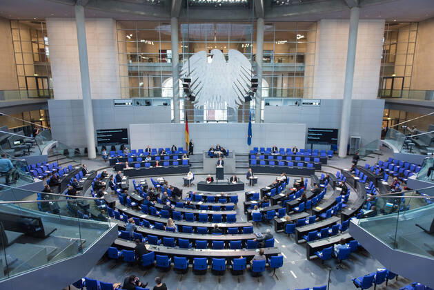 Berlin, plenary session in the Bundestag