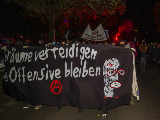 Berlin, Defending Free Spaces in the Offensive remain Protests in Köpenicker Straße