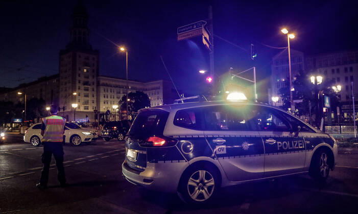 Berlin, bank robbery in the Frankfurter Allee in Friedrichshain