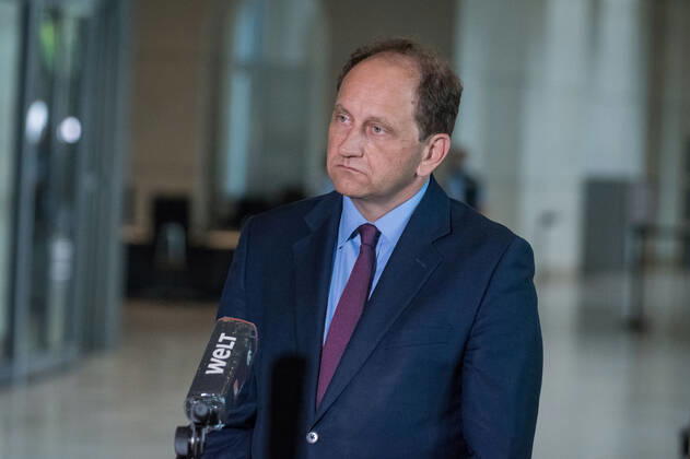 Germany, Alexander Graf Lambsdorff Interview in the Bundestag in Berlin