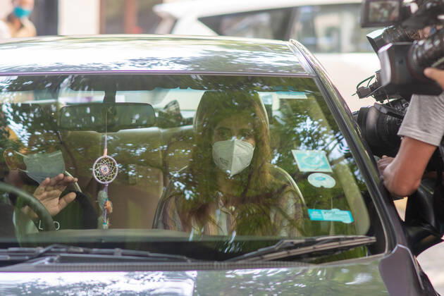 India, fashion designer Simone Khambatta appears for hearing after drug death of Shushant Singh