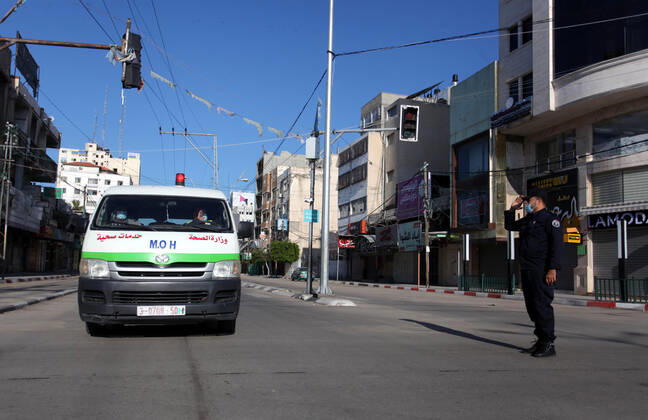 Coronavirus in Palästina, Polizei überwacht Ausgangssperre in Gaza