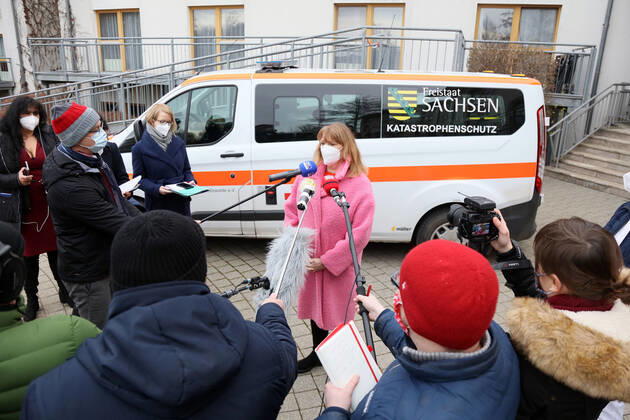 Coronavirus in Sachsen, Impfstart in Chemnitz