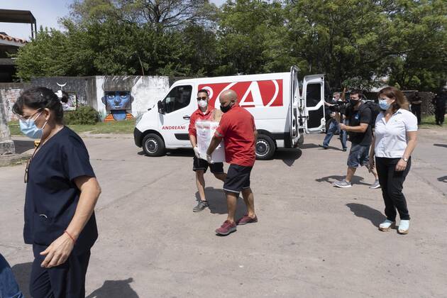 Coronavirus in Argentinien, Ankunft des Sputnik V Impfstoffs in Santa Fe