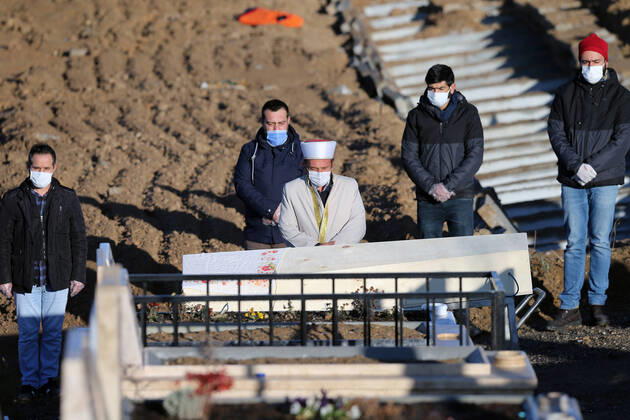 Coronavirus in Türkei, Beerdigung von Todesopfern in Ankara