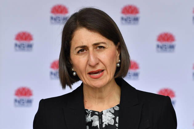 Coronavirus in Australien, Pressekonferenz in Sydney mit NSW-Premier Gladys Berejiklian