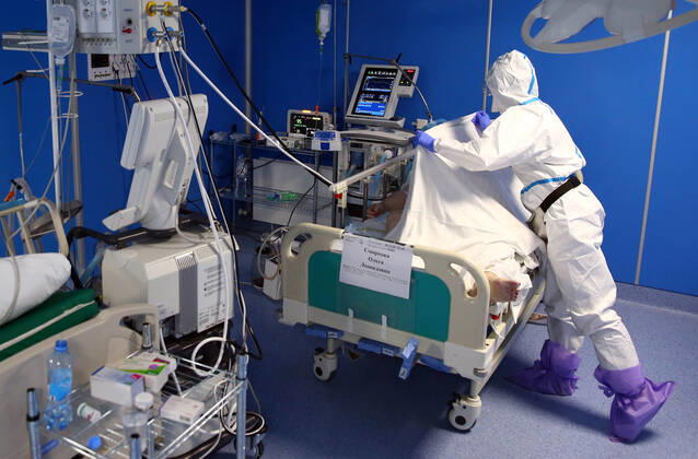 Coronavirus in Russland, Behandlung von Covid-19-Patienten in St. Petersburg