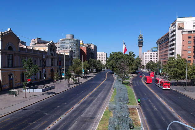 Coronavirus in Chile, Eindrücke vom Lockdown in Santiago