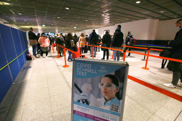 Coronavirus in NRW, Schnelltestzentrum am Flughafen Dortmund startet Betrieb