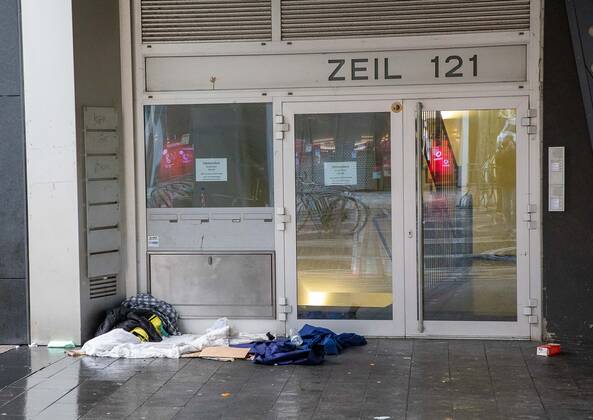Coronavirus in Hessen, Eindrücke vom Lockdown aus Frankfurt am Main