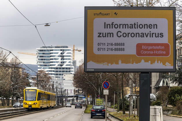 Coronavirus in Baden-Württemberg, Eindrücke aus Stuttgart