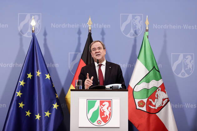 Coronavirus in NRW, Ministerpräsident Armin Laschet Pressekonferenz in Düsseldorf