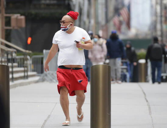 Coronavirus in den USA, Eindrücke von der Fifth Avenue in New York