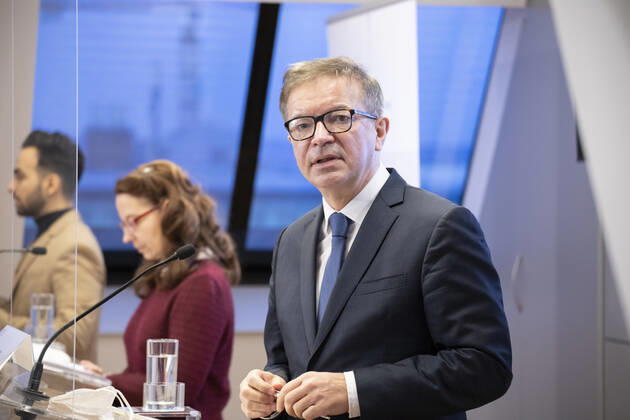 Coronavirus in Österreich, Pressekonferenz im Gesundheitsministerium in Wien