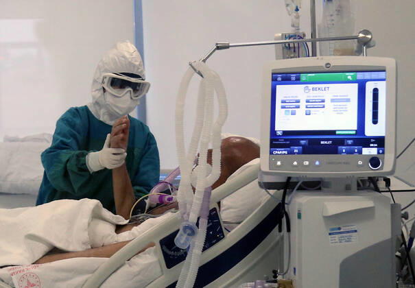 Coronavirus in der Türkei, Eindrücke aus einem Krankenhaus in Ankara