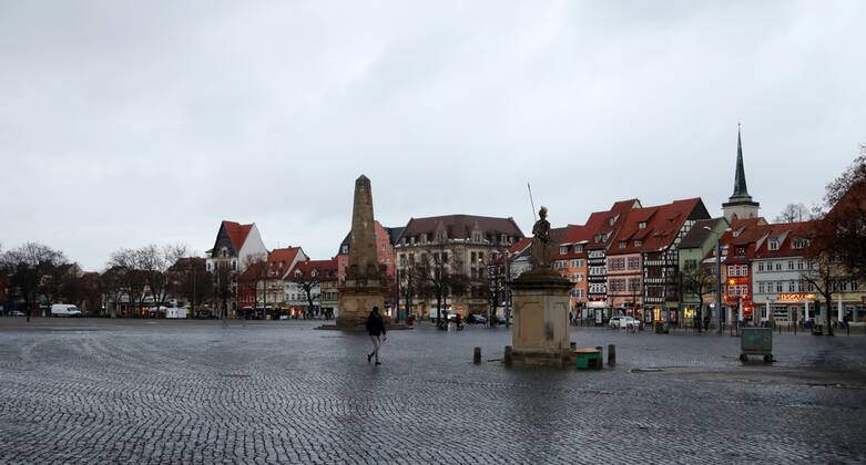 Coronavirus in Thüringen, Eindrücke vom Lockdown in Erfurt
