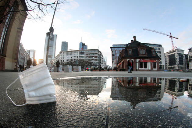 Coronavirus in Hessen, Eindrücke vom Lockdown in Frankfurt am Main