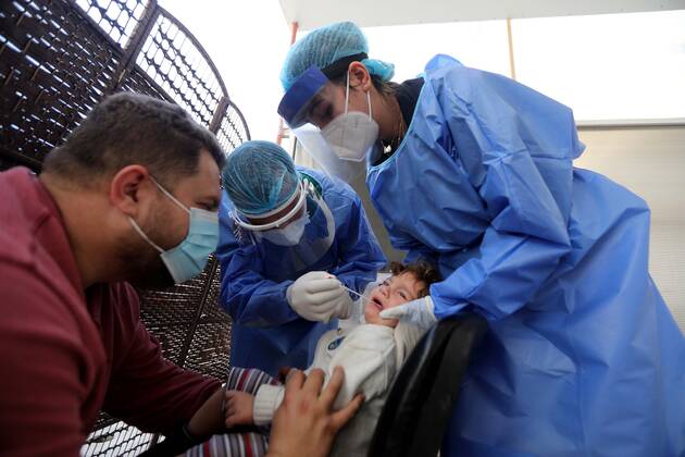 Coronavirus im Libanon, Testdurchführung in Beirut