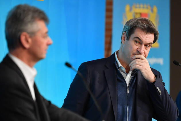 Coronavirus in Bayern, Pressekonferenz mit Markus Söder zum Thema Corona-Maßnahmen