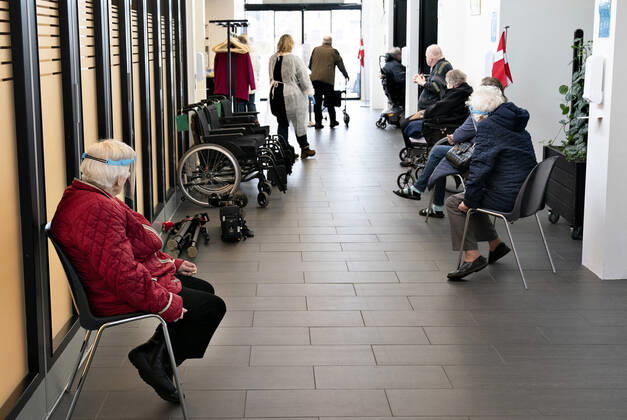 Coronavirus in Dänemark, Impfungen für Altersgruppe über 65 Jahre