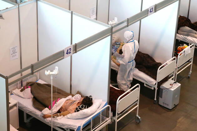 Coronavirus in Russland, Behandlung von Covid-19-Patienten in St. Petersburg