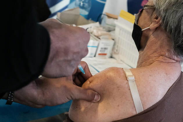 Coronavirus in Israel, Impfzentrum im Pais Arena Sports Complex in Jerusalem
