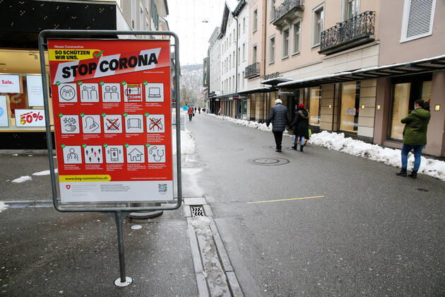 Coronavirus in der Schweiz, Eindrücke vom Lockdown in Baden