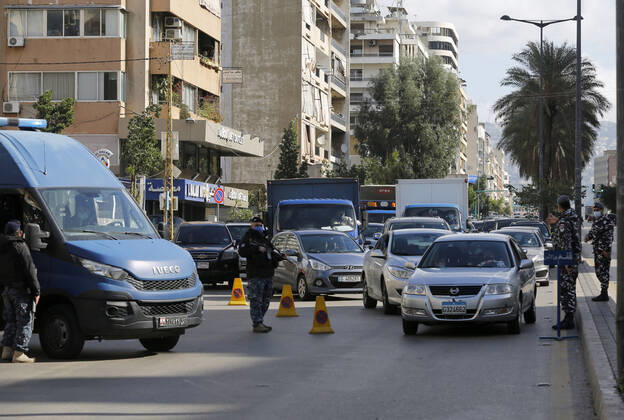 Coronavirus im Libanon, Lockdown in Beirut
