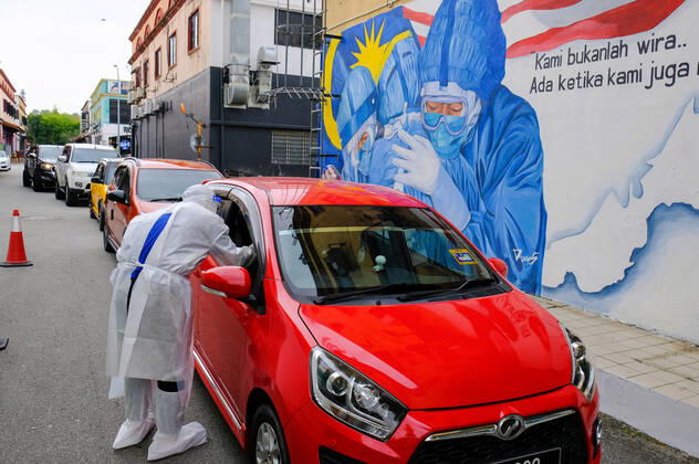 Coronavirus in Malaysia, Drive-in Teststation in Shah Alam