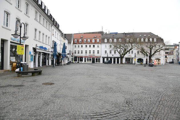 Coronavirus im Saarland, Eindrücke aus Saarbrücken