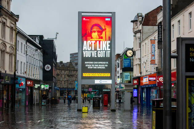 Coronavirus in Großbritannien, Eindrücke aus Newcastle upon Tyne