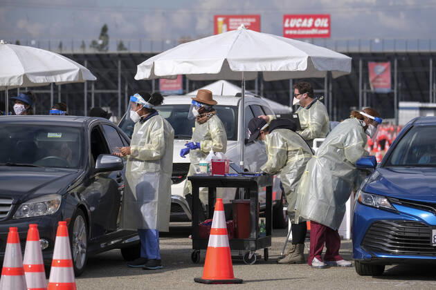 Coronavirus in den USA, Impfung in Los Angeles