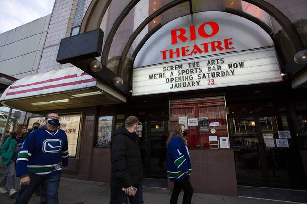 Coronavirus in Kanada, Kino in Vancouver öffnet als Sports Bar