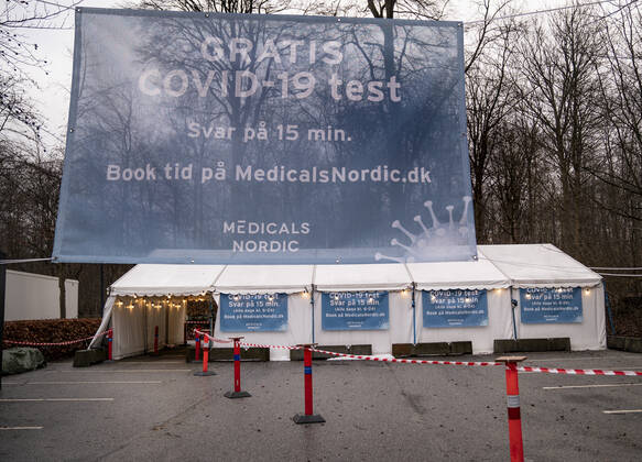 Coronavirus in Dänemark, Medicals Nordic Testcenter in Holte, Kopenhagen bietet gratis Covid-Tests