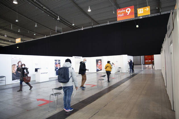 Coronavirus in Baden-Württemberg, Impfzentrum Messe Stuttgart
