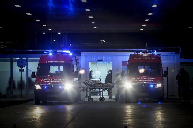 Coronavirus in Portugal, Verlegung von Patienten nach technischem Ausfall im Krankenhaus von Amadora