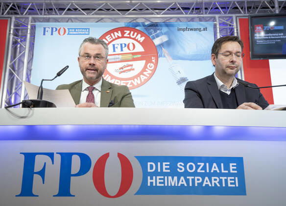 Coronavirus in Österreich, Pressekonferenz der FPÖ in Wien