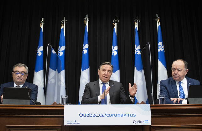 Coronavirus in Kanada, Pressekonferenz in Quebec