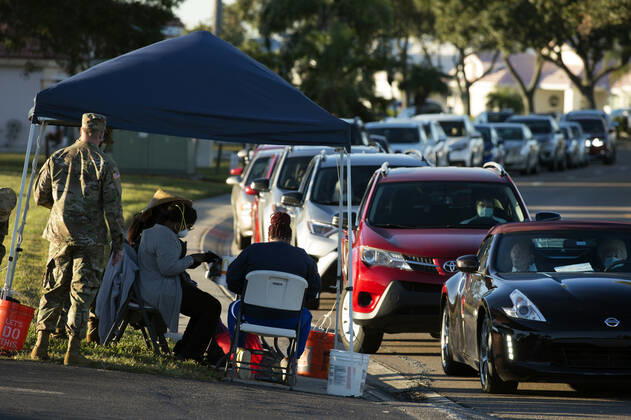 Coronavirus in den USA, Impfung in Sun City Florida