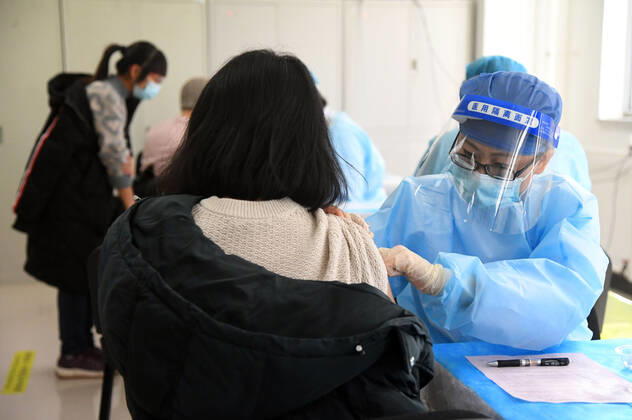 Coronavirus in China, Impfzentrum in Peking