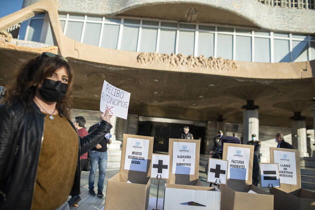 Coronavirus in Spanien, Proteste von medizinischem Personal in Murcia