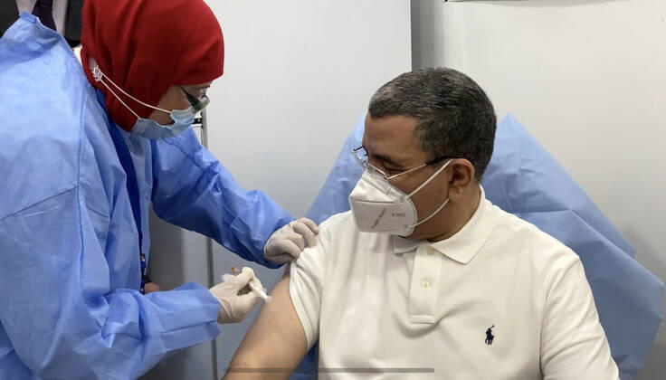 Coronavirus in Algerien, Abdelaziz Djerad lässt sich impfen