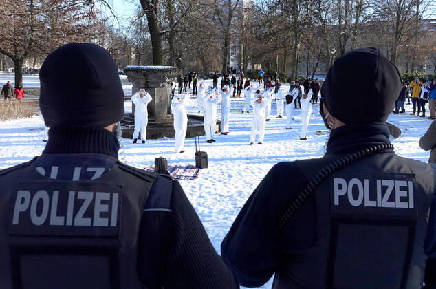 Coronavirus in Sachsen, Protest von Impfgegenern in Chemnitz