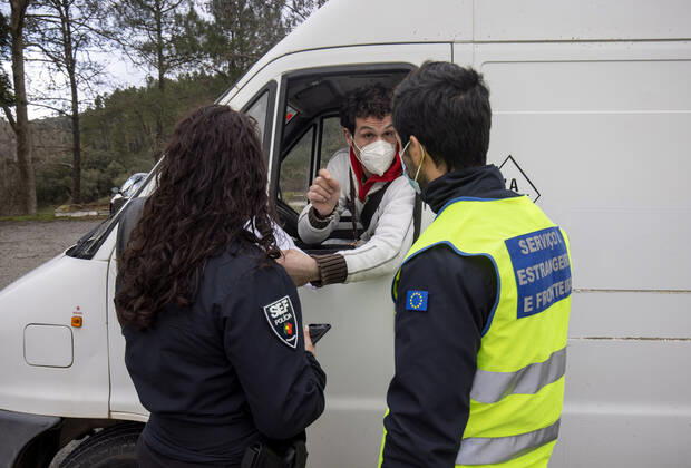 Coronavirus, Grenzkontrollen zwischen Portugal und Spanien