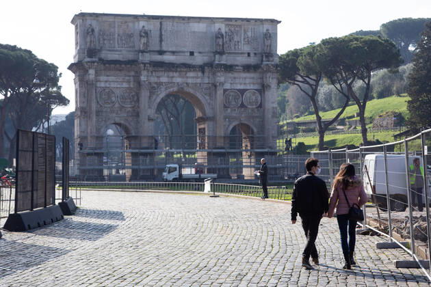 Coronavirus in Italien, Eindrücke aus Rom
