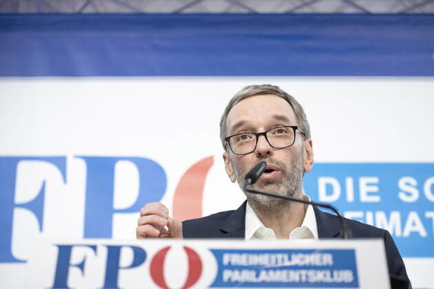 Coronavirus in Österreich, FPÖ Pressekonferenz mit Herbert Kickl und Edith Brötzner in Wien