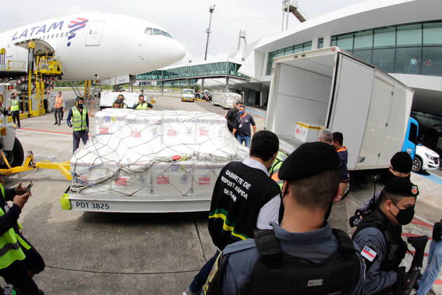 Coronavirus in Brasilien, Impfstofflieferung in Manaus