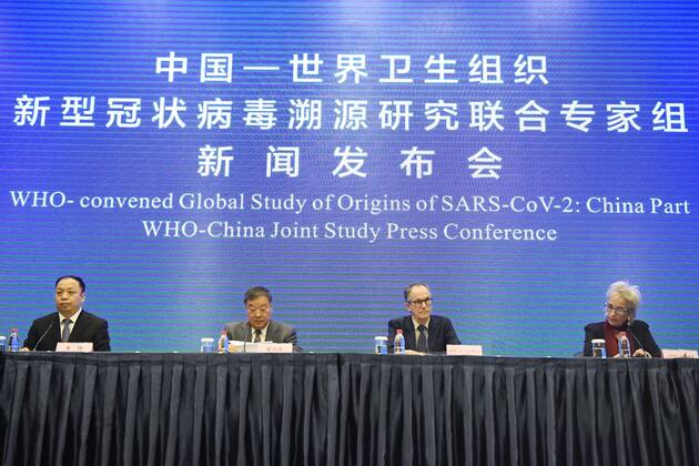 Coronavirus, WHO-Team untersucht mögliche Ursprünge des Virus in Wuhan, Pressekonferenz