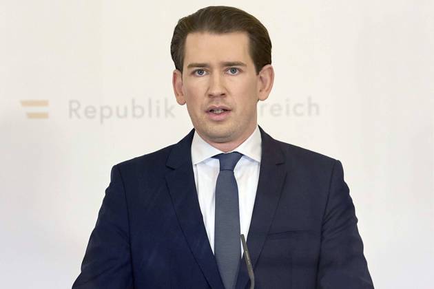 Coronavirus in Österreich, Pressekonferenz mit Kanzler Sebastian Kurz in Wien zur Krise in Tirol